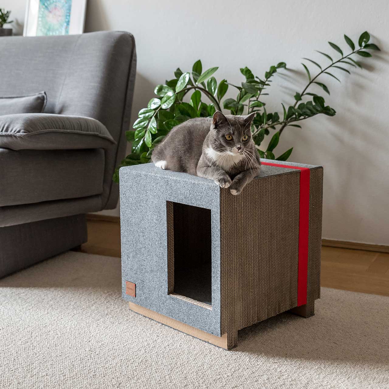 嘉合创通说设计：米欧，建筑师设计的现代猫家具(图5)