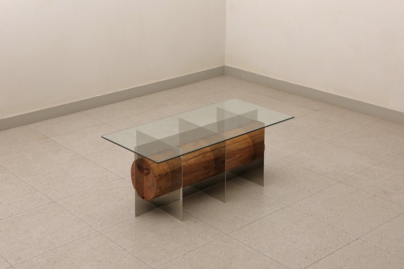 嘉合优品说设： 为shinkyu-shon的“分体式”家具系列，木柱与金属+玻璃融合(图4)
