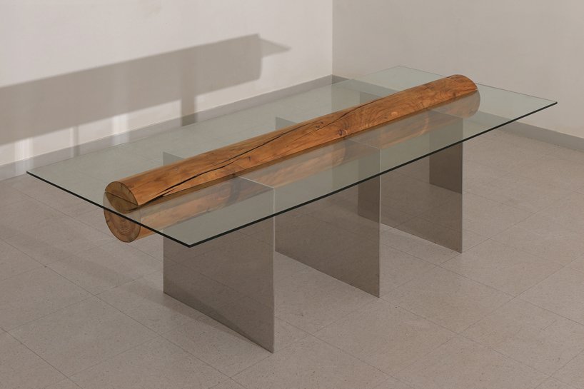 嘉合优品说设： 为shinkyu-shon的“分体式”家具系列，木柱与金属+玻璃融合(图5)