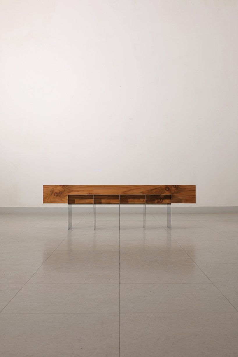 嘉合优品说设： 为shinkyu-shon的“分体式”家具系列，木柱与金属+玻璃融合(图12)