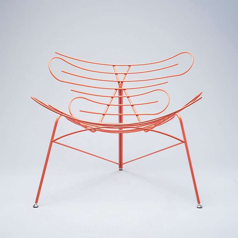 嘉合优品说设计： 明亮橙色钢丝“西诺椅”(图8)