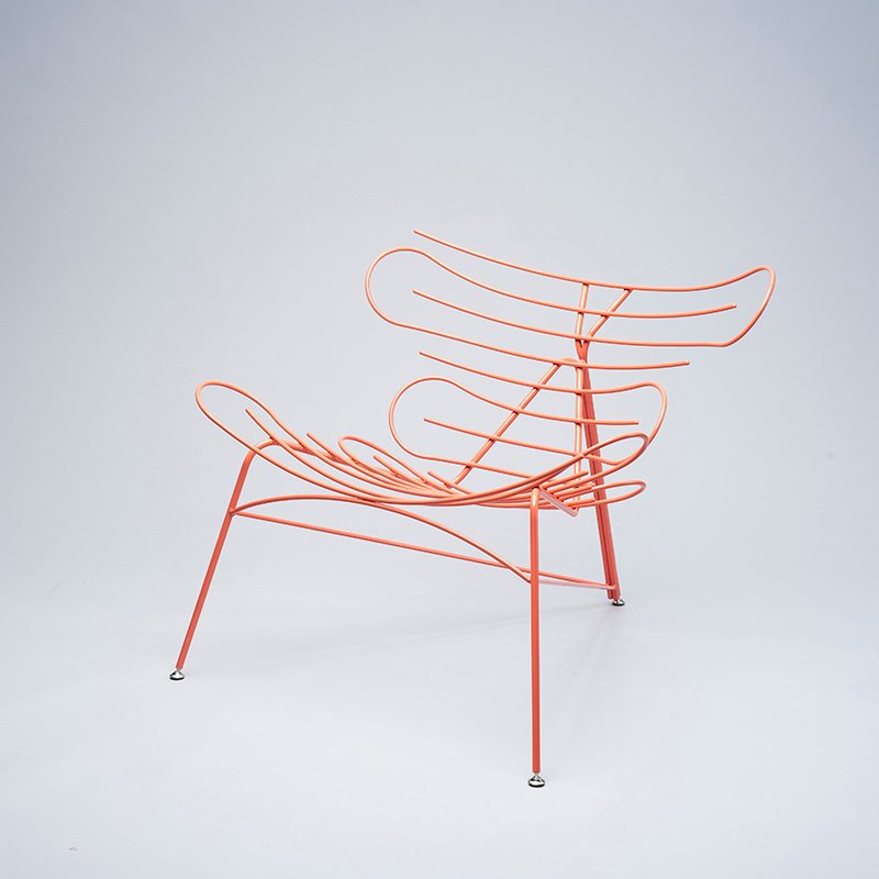 嘉合优品说设计： 明亮橙色钢丝“西诺椅”(图7)