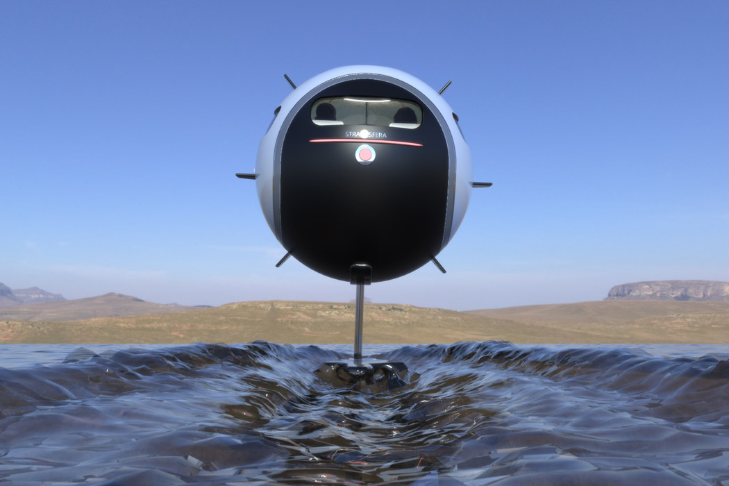 超轻碳纤维球飞行器产品设计，可以在陆上奔跑也可以在水上漂浮(图5)