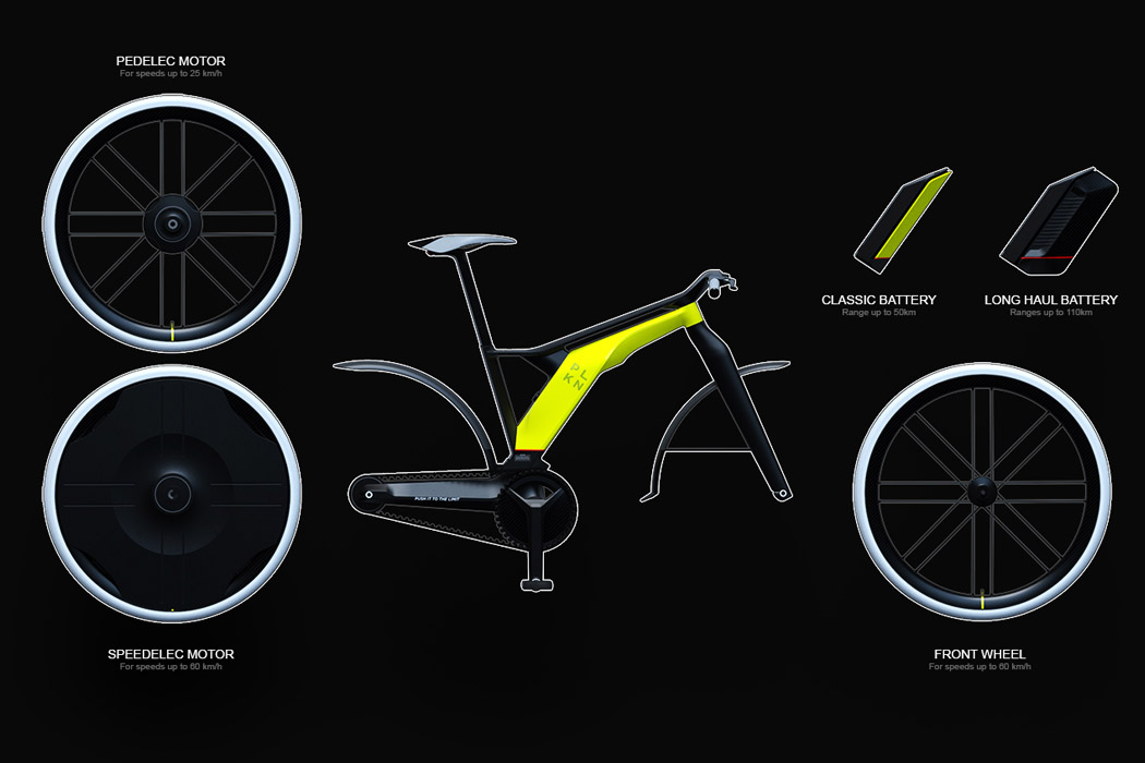 可更换电池包和车轮的模块化电动自行车产品设计(图7)
