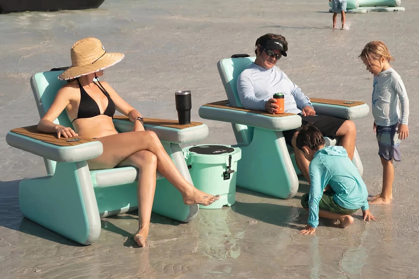 充气沙滩椅产品设计，外形更逼真坐着更舒适(图1)